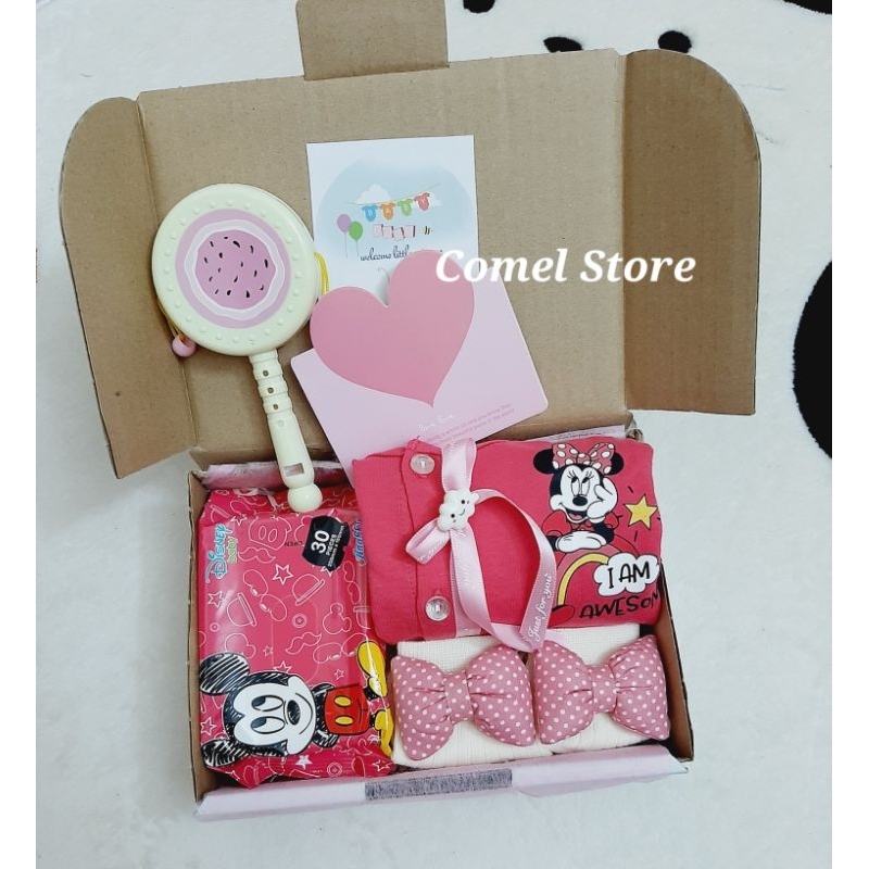 [READY STOCK] ANAKKU Gift Box Minnie mouse disney Baby Girl Hamper Baby
