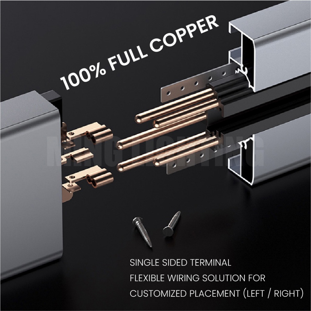 Power Track Moveable Switches 13A Universal USB + Type C Surface Long ...
