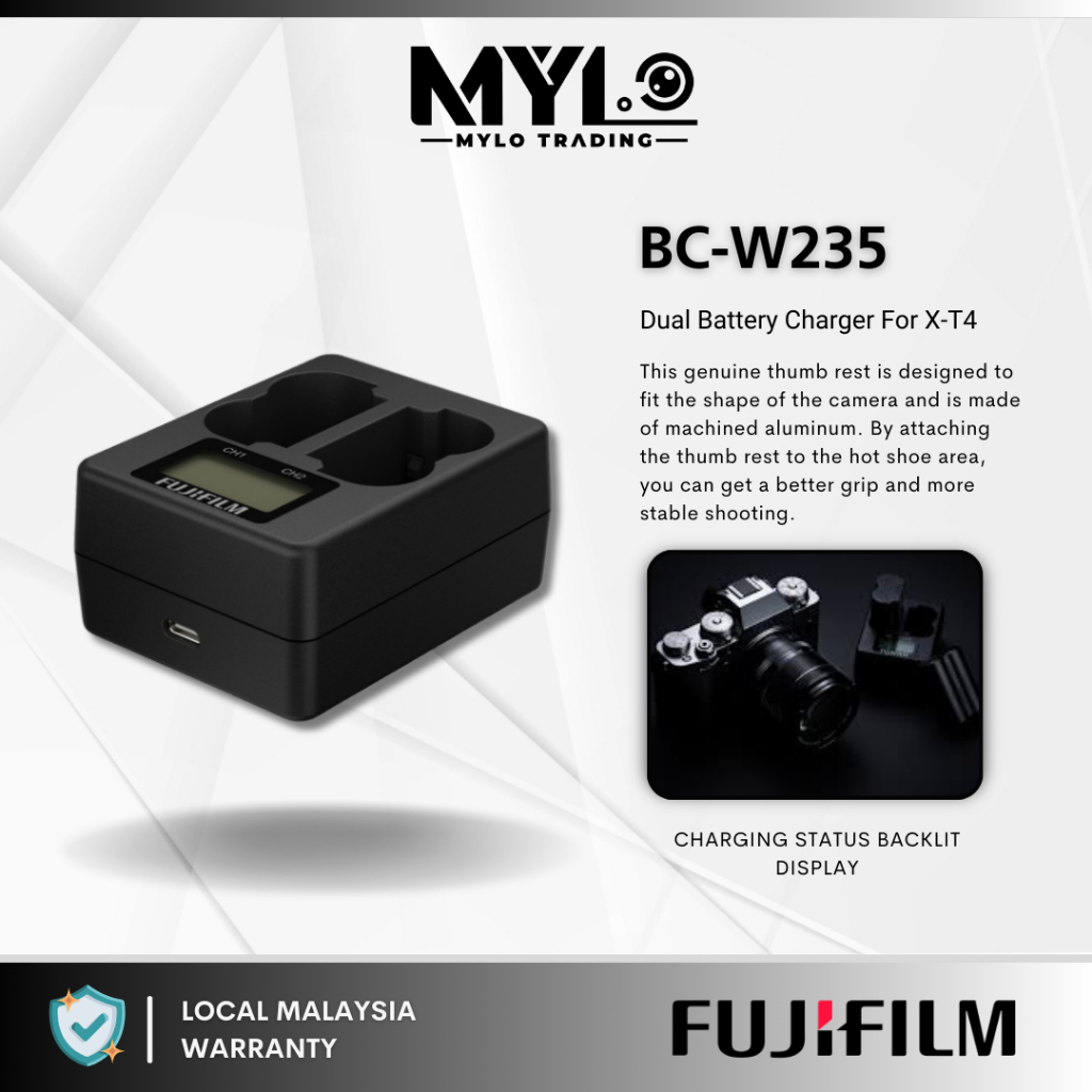 100s Ii Fujifilm Battery (NP-W235) / Dual Battery Charger BC