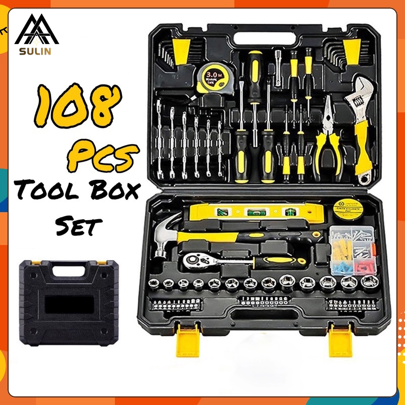 108 PCS DIY Tool Set Household Hardware Hand Tools Combination