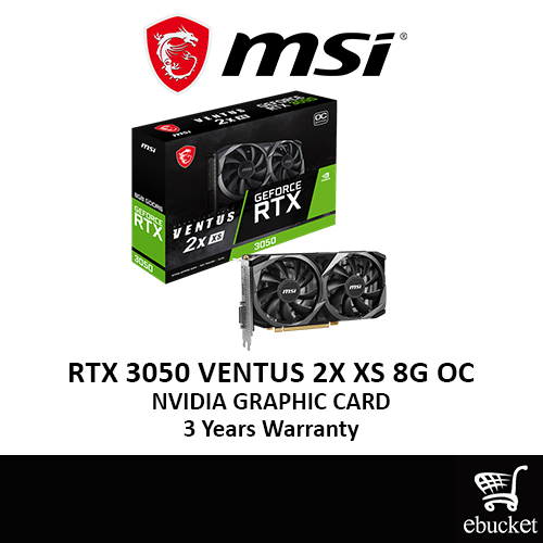 Msi Geforce Rtx 3050 Ventus 2x Xs 8g Oc Nvidia Graphic Card Shopee Malaysia