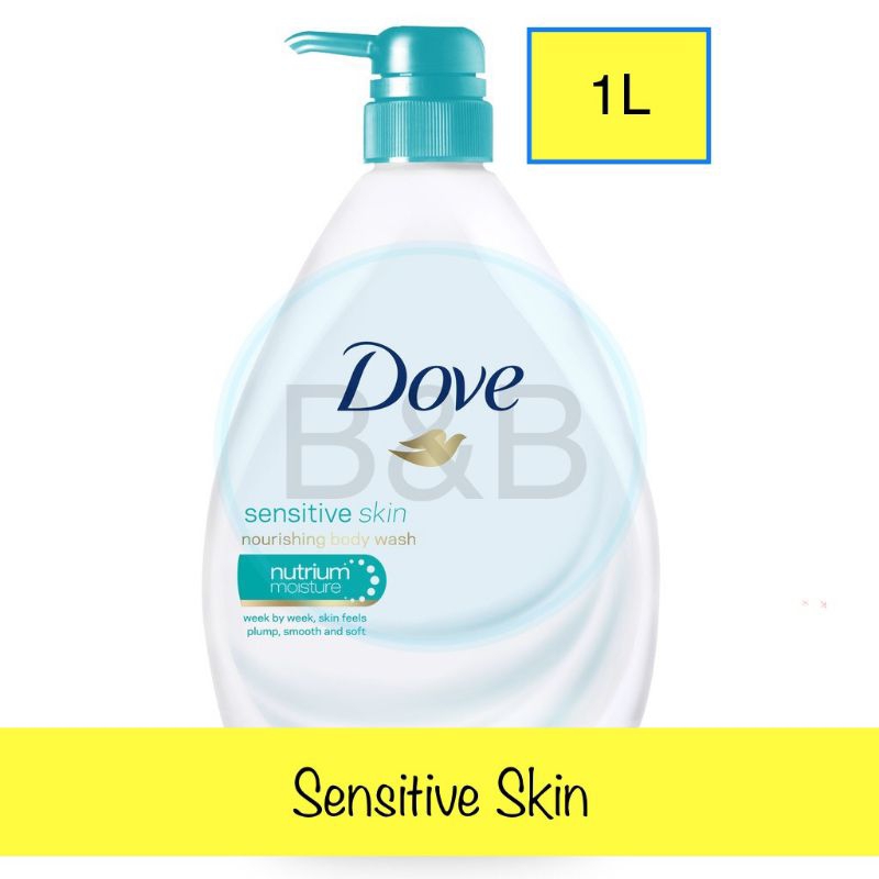 Dove Shower Gel / Body Wash Sensitive Skin / Cecair Mandian 1000ml Shopee Malaysia