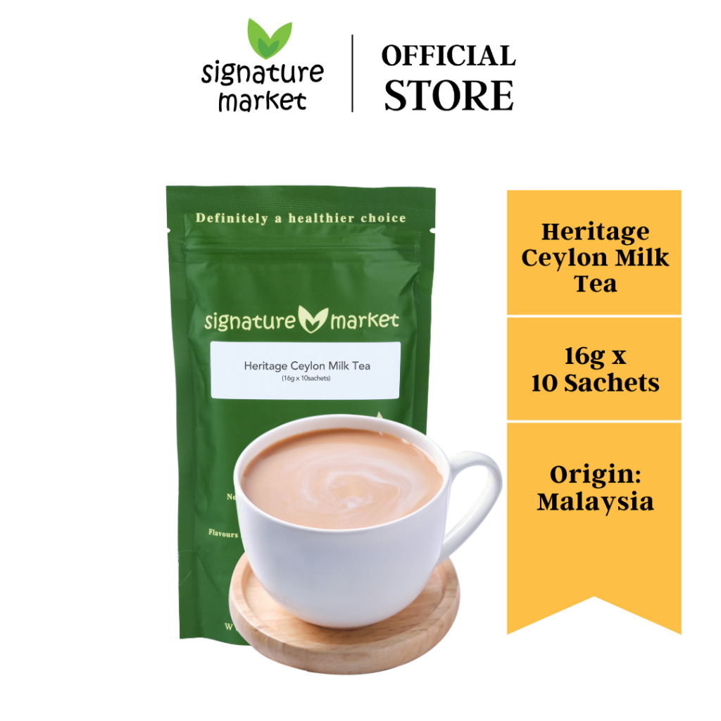 Signature Market Heritage Ceylon Milk Tea (16g x 10sachets) | Shopee ...