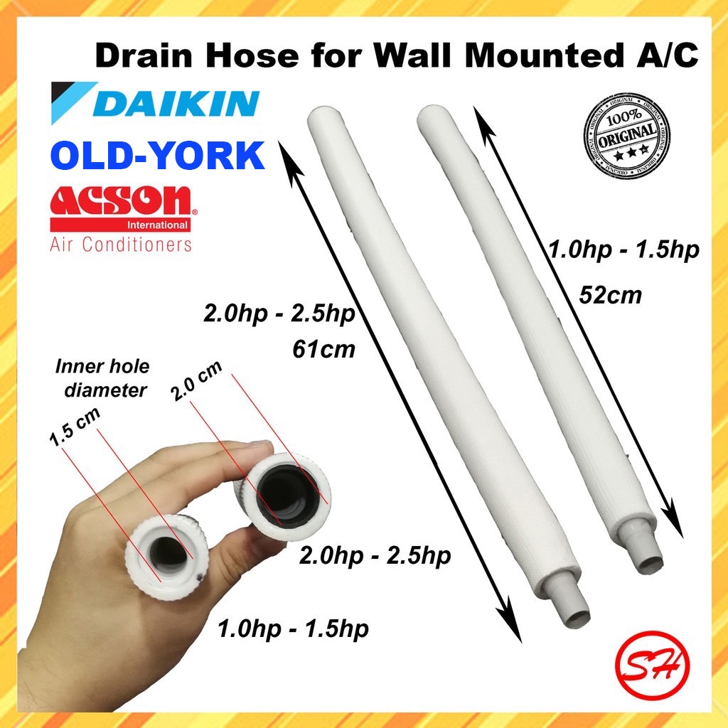 Drain Hose Daikin [Original] Wall Mounted A/C drain pipe pipe air 1.0hp
