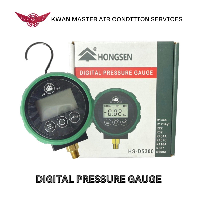 Digital Pressure Gauge HSD5300 R134A/R410A/R134YF/R22/R32/R407C/R600A