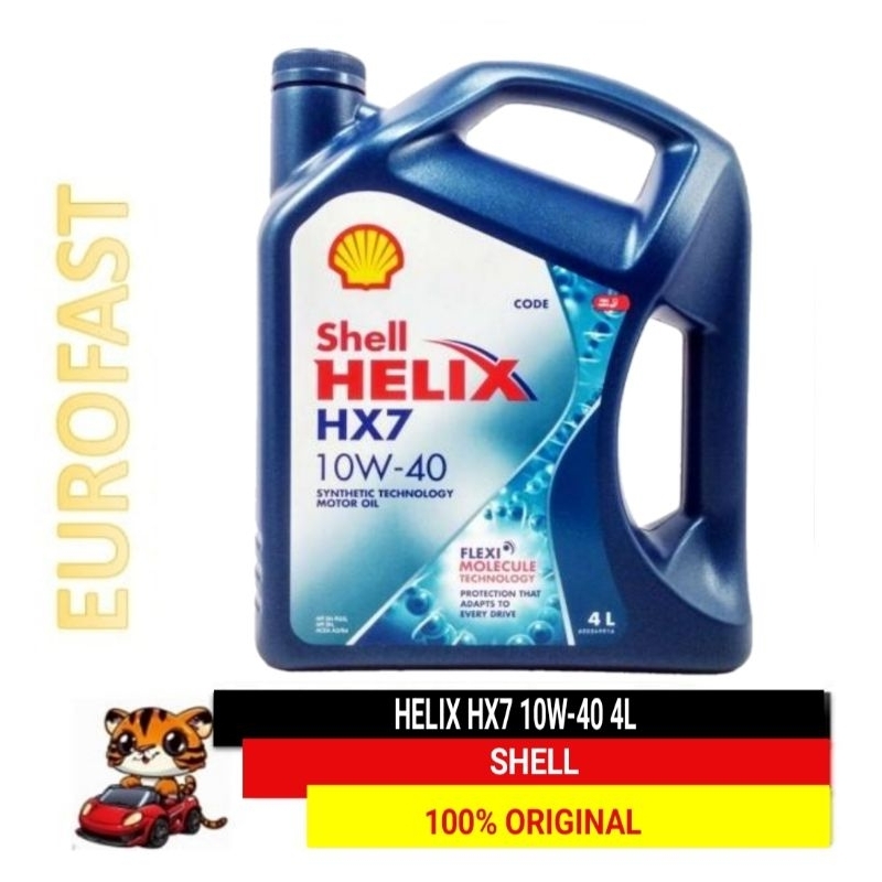 Shell Helix Hx7 10w40 Semi Synthetic Engine Oil 4l Shopee Malaysia