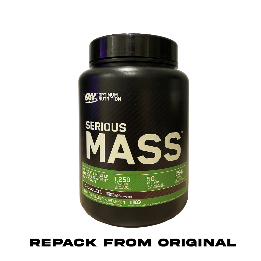 (1kg) Serious Mass, Super Mass Gainer, Whey, Xterem Mass, Usn Fast Grow 