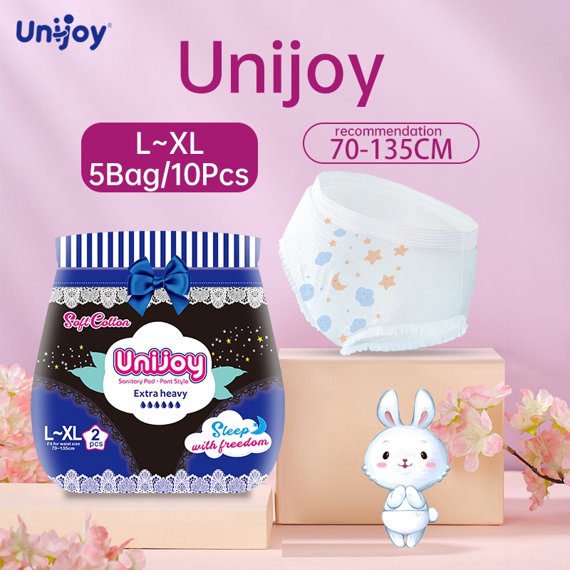 Cheap 3pcs/Bag Night Use Sanitary Pads Briefs Disposable Menstrual Underwear  Maxi Overnight Pantyliner Fem