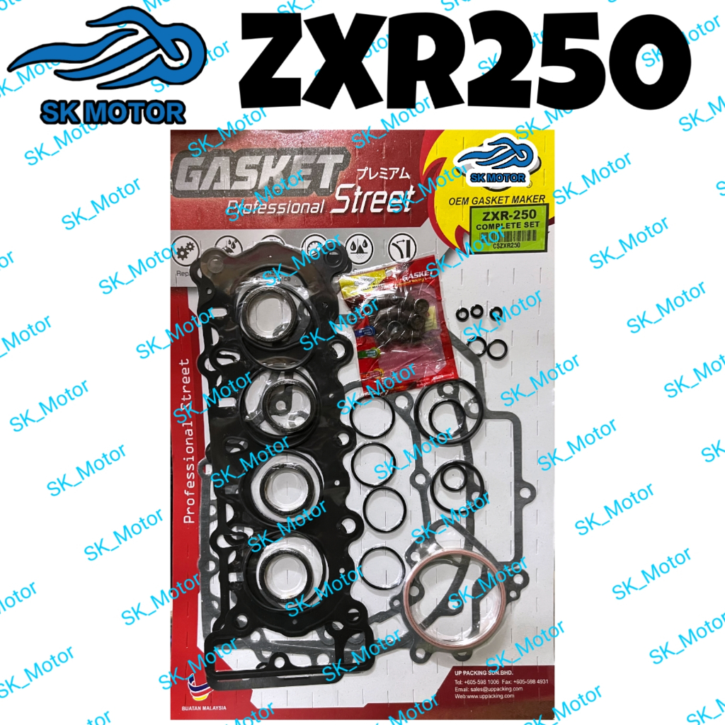Kawasaki ZXR250 ZXR 250 Original Block Head Gasket Complete Engine