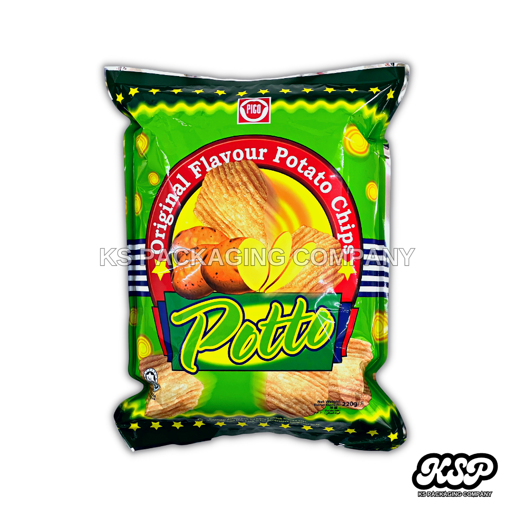 220g Pico Potto Original Flavour Potato Chips Halal | Shopee Malaysia