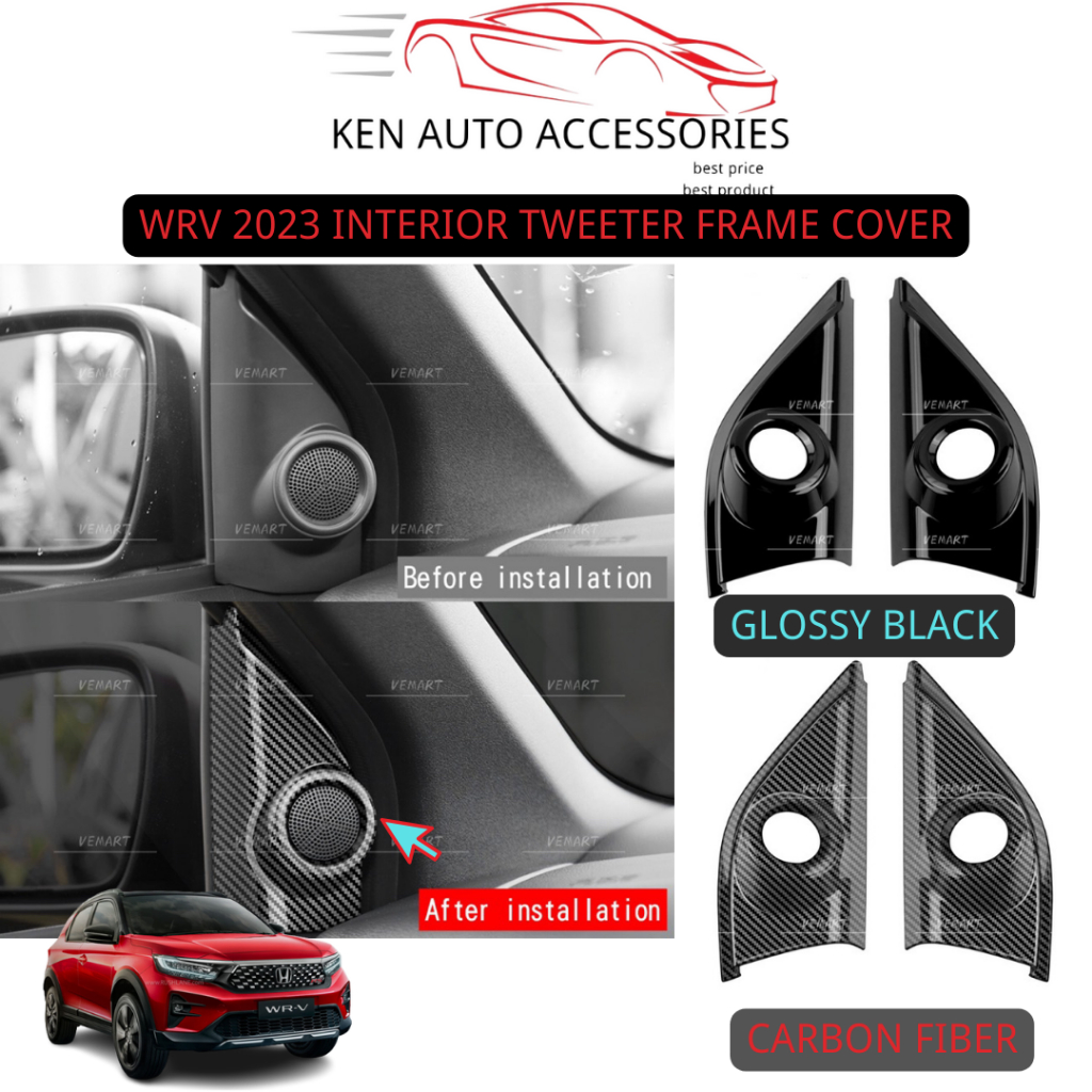 WRV 2023 INTERIOR TWEETER COVER/ TWEETER FRAME CARBON FIBER/GLOSSY ...