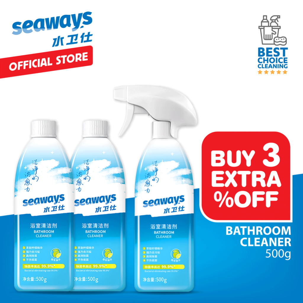 Seaways Bathroom Cleaner Spray Toilet Bowl Multifunctional Glass 500g