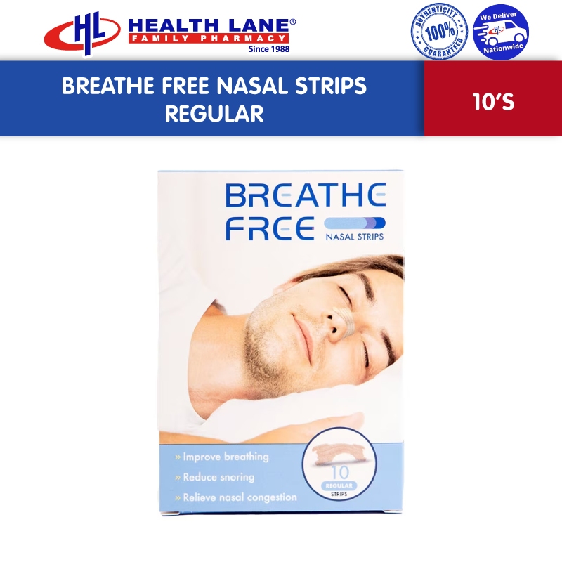 Breathe Free Nasal Strips - Regular (10's) | Shopee Malaysia