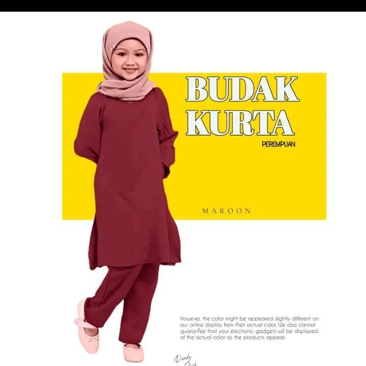 Suit Muslimah Budak Suit Perempuan Baju Kurung Budak Kurta Baju Kurung And Kebaya Shopee Malaysia 