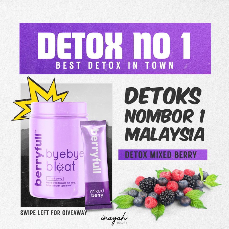 BERRYFULL | DETOX 💯 ORIGINAL BY INAYAH BEAUTY HQ 🔥 | Shopee Malaysia