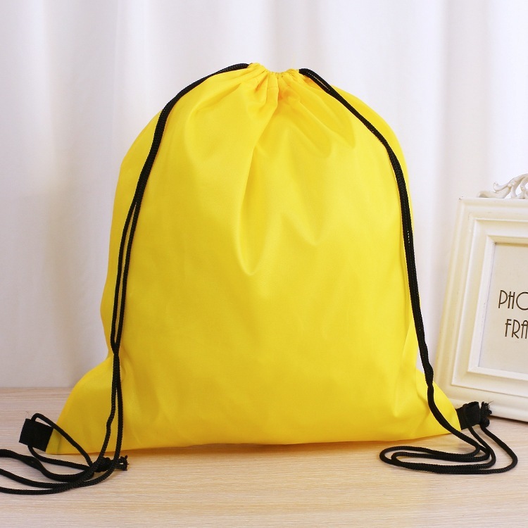 Nylon Drawstring Backpack Bag Sport Travel Marathon Storage Bags