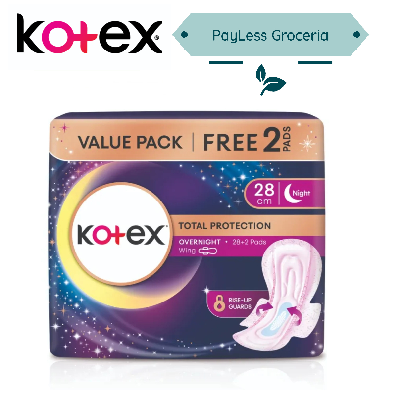 Kotex Malaysia - TOTAL PROTECTION Overnight pads with wings