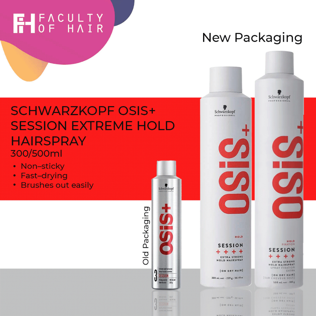 Schwarzkopf Osis 3 Session Finish Extreme Hold Hair Spray 300ml 500ml Shopee Malaysia