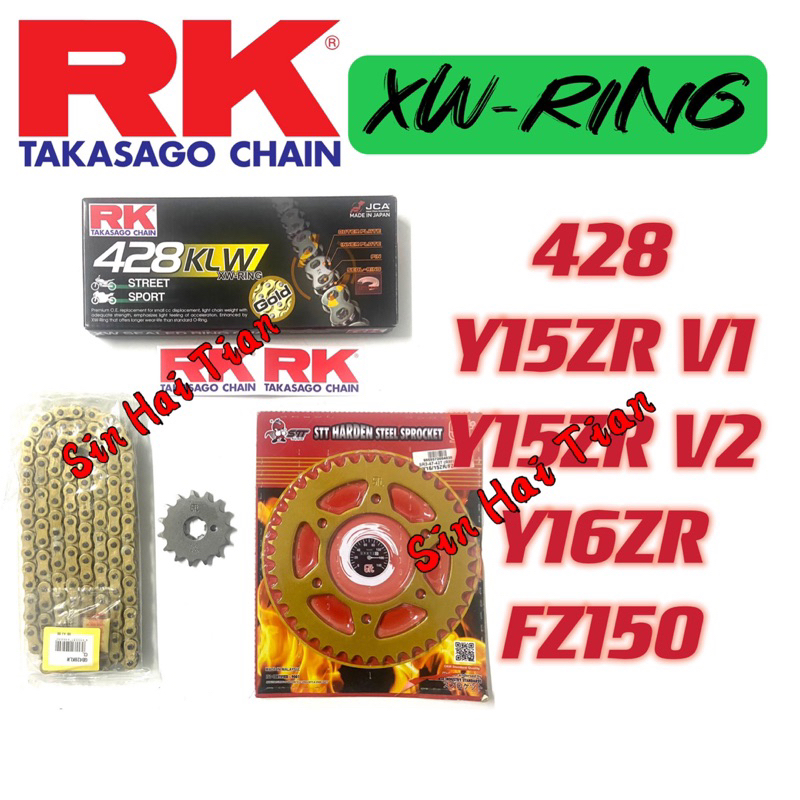 RK Kettensatz Kettenkit Kette Ritzel 15 Kettenrad 48 Yamaha MT 125 YZFR 125