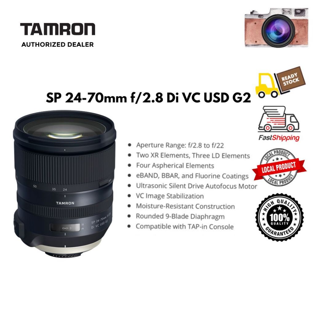 Tamron 24 70mm F 2.8 Di VC USD G2 Canon Mount Nikon Mount