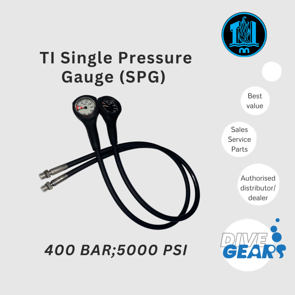 TI Submersible Pressure Gauge SPG Black Cover with High Pressure HP ...