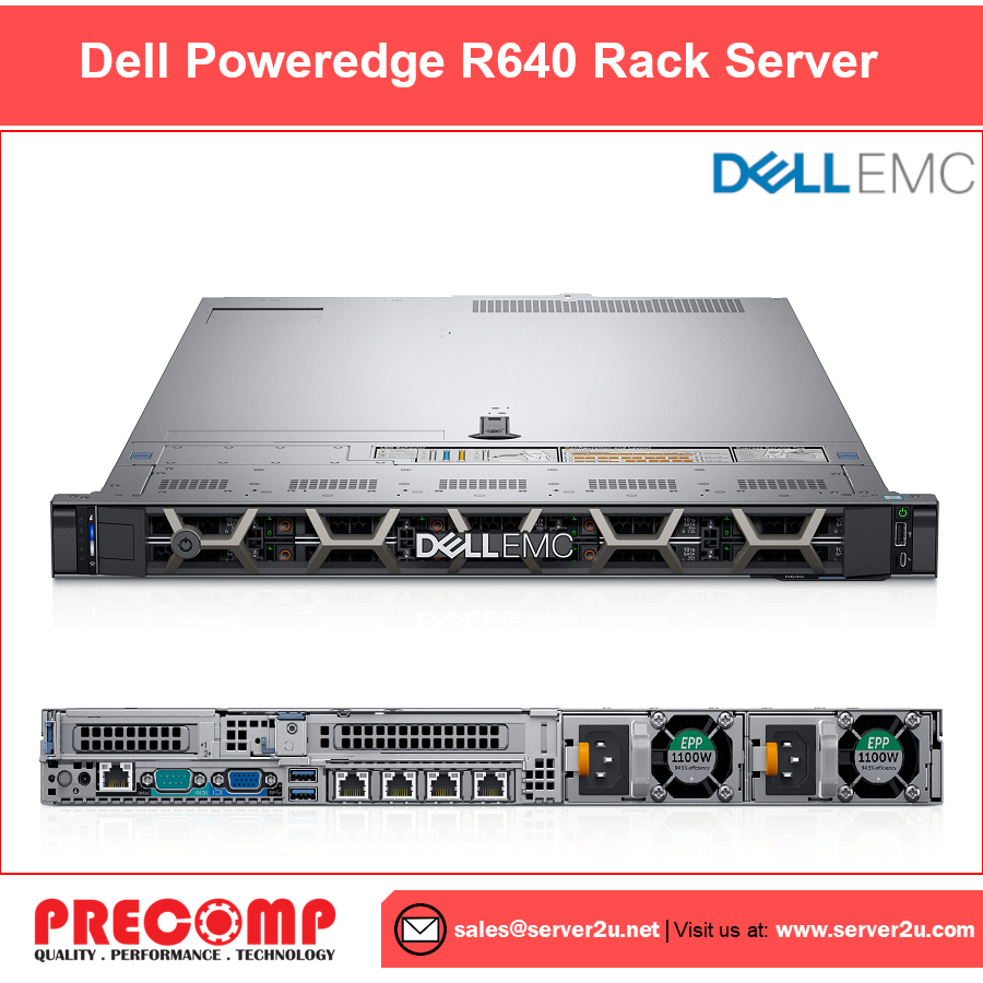 (Refurbished) Dell PowerEdge R640 Rack Server (2xXG6150.512GB.5x960GB ...