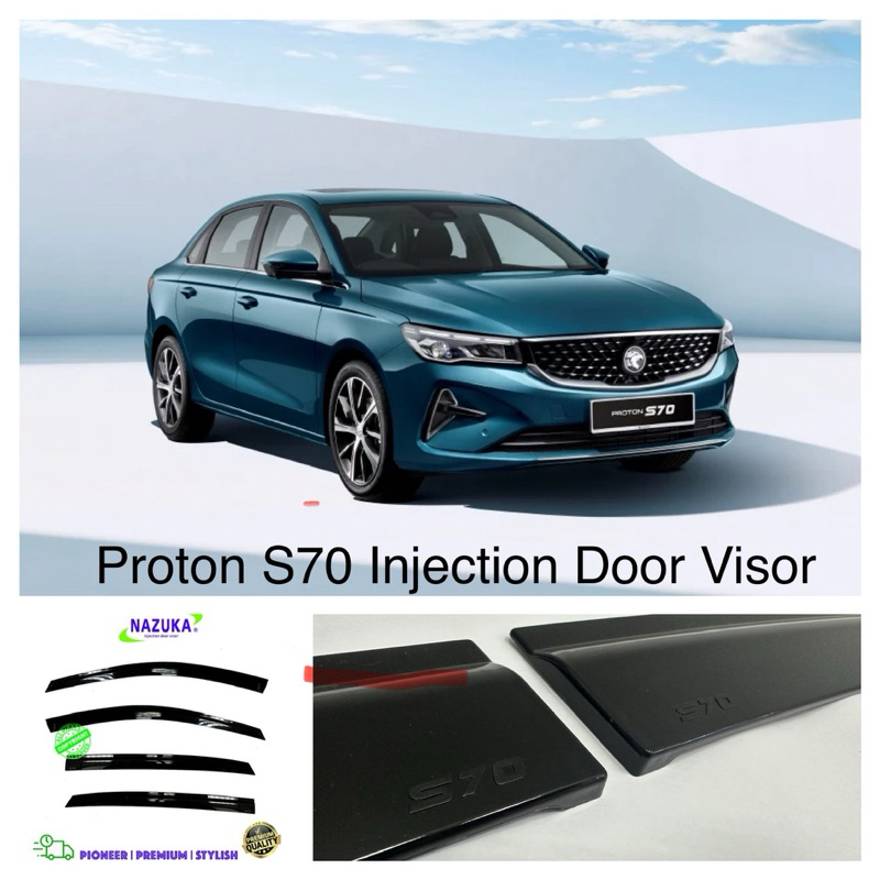 Proton S70 3” & 4” Injection Door Visor 2023-Present | Shopee Malaysia
