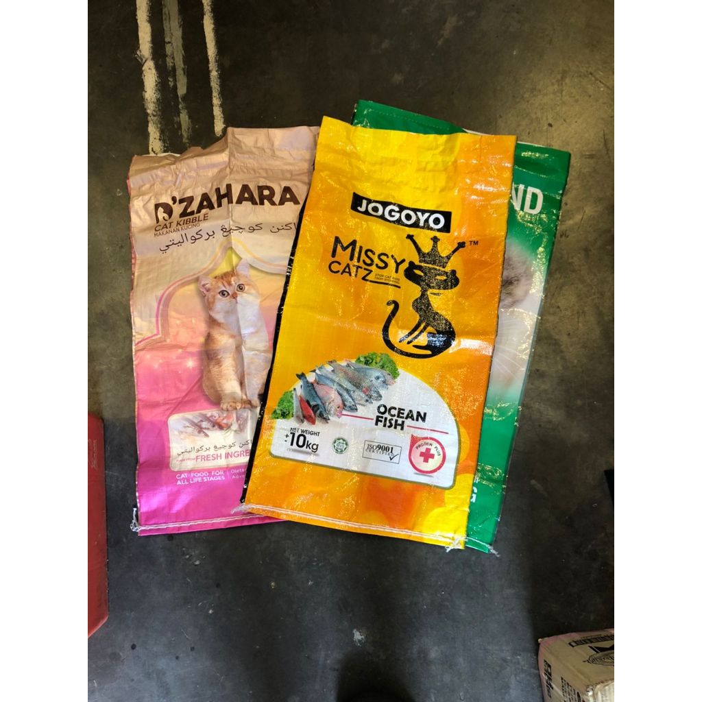 Guni Used Kosong Guni Terpakai Used makanan kucing (Second hand
