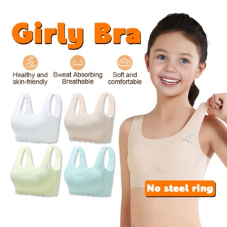 Shop Momo Bra Kids Girls Training Bra Cotton Baby Bra Anti-slip Sport Bra  Teenage online - Mar 2024