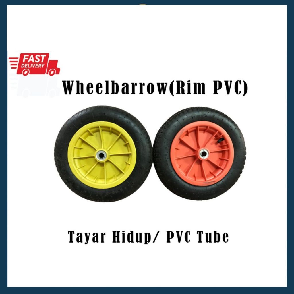 [Air Wheel/PU Foam Wheel] Heavy Duty Wheel Barrow Tyre With Pvc Rim ...