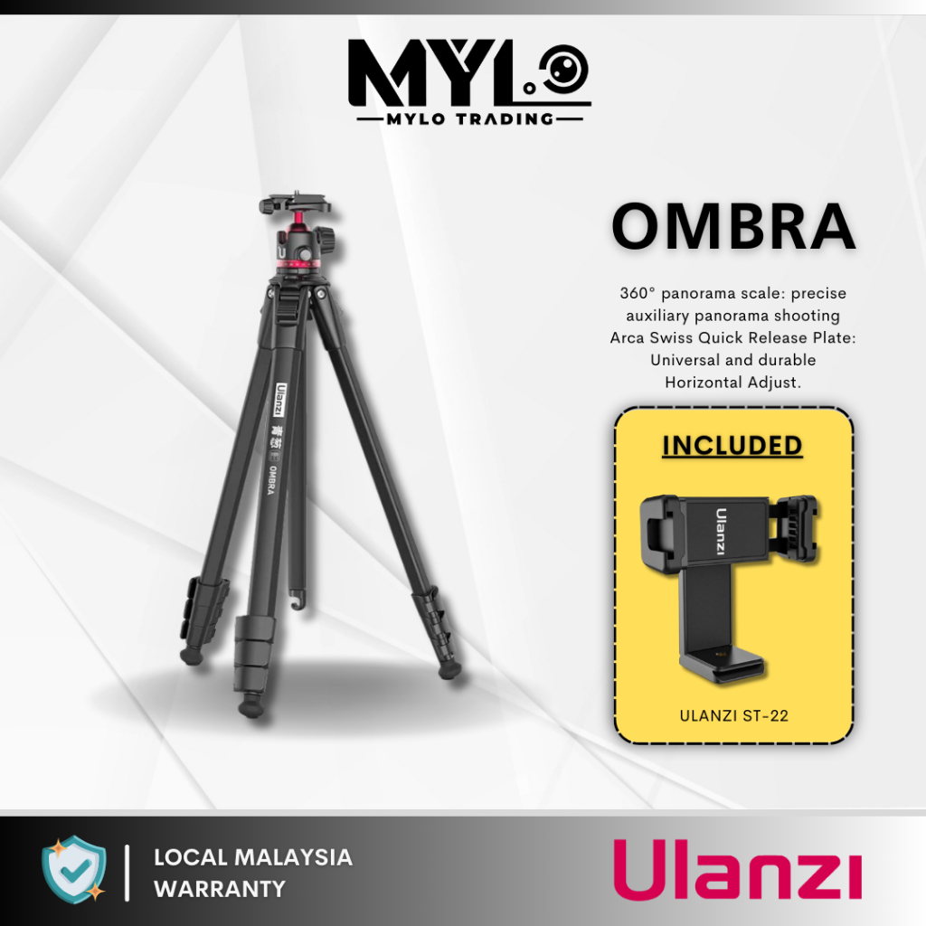 Ulanzi Ombra Travel Tripod ( Black ) ( 3029 ) | Shopee Malaysia