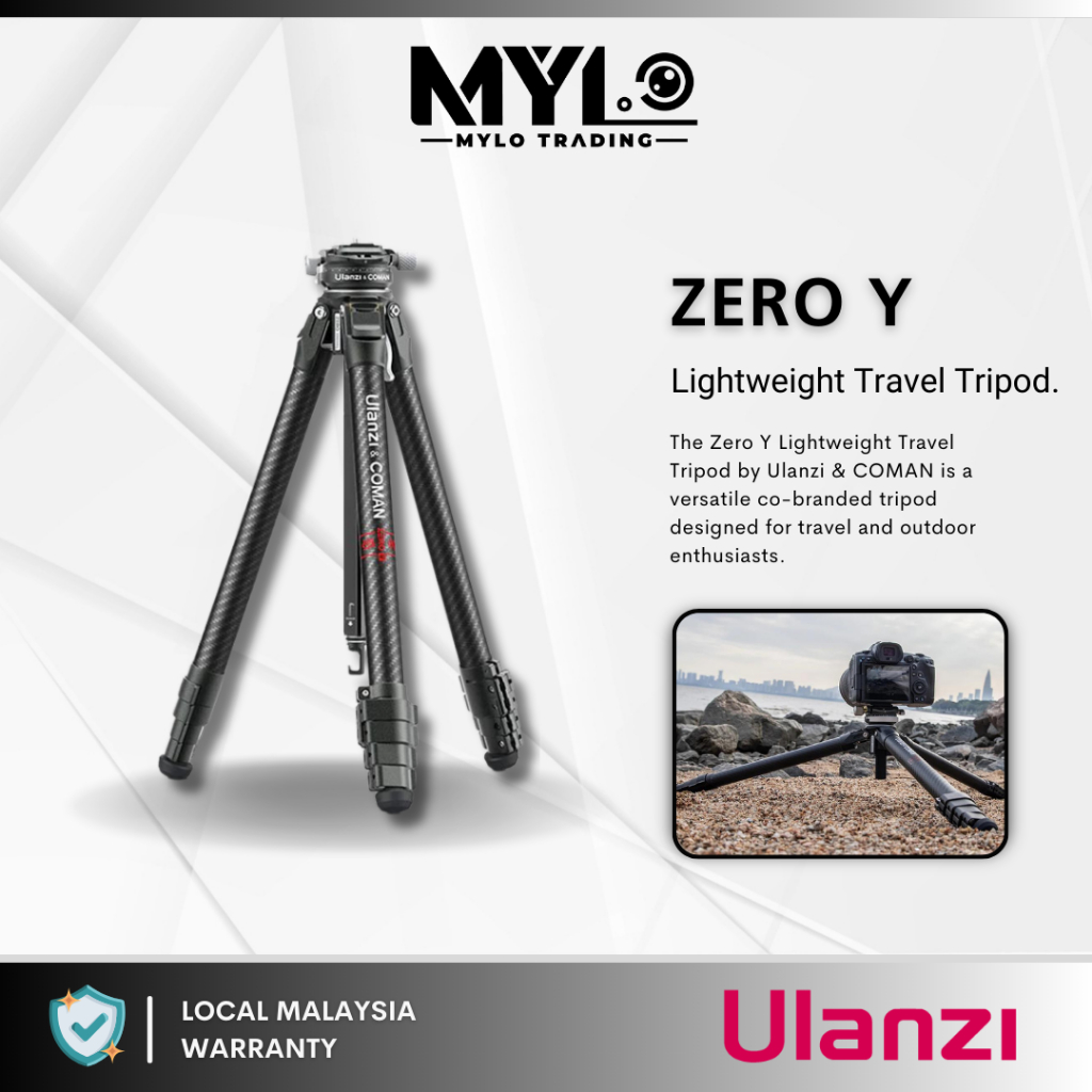 Ulanzi Zero Y Professional Camera Tripod, Lightweight Travel Carbon
