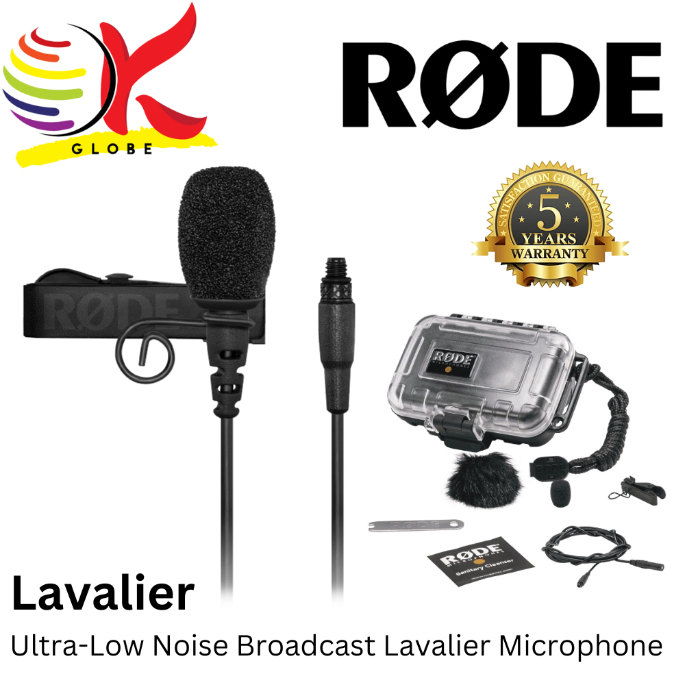 RODE LAVALIER BROADCAST LAVALIER LAPEL MICROPHONE WITH OMNIDIRECTIONAL