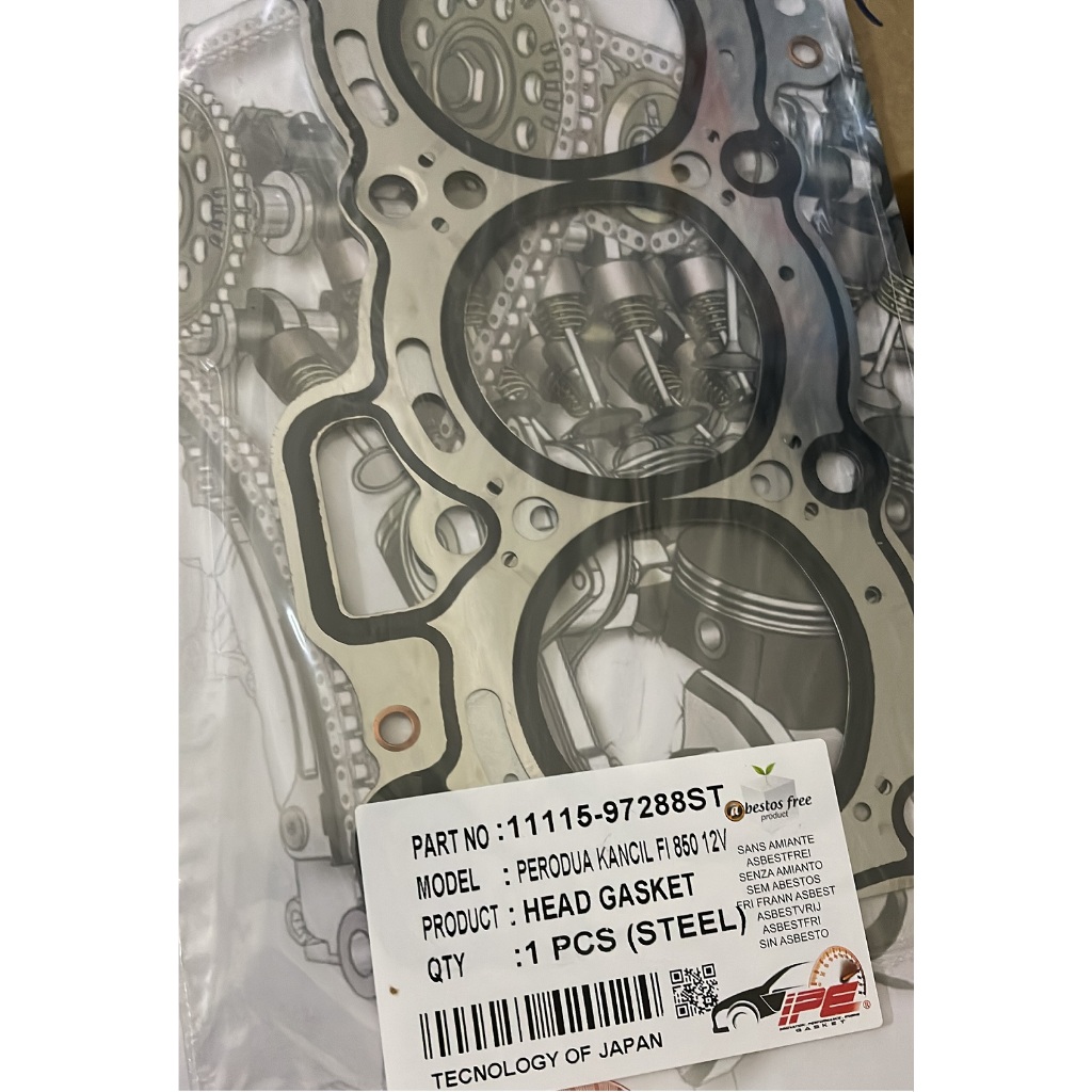 Cylinder Head Gasket (Metal) Perodua Kancil FI 850 12v Shopee Malaysia