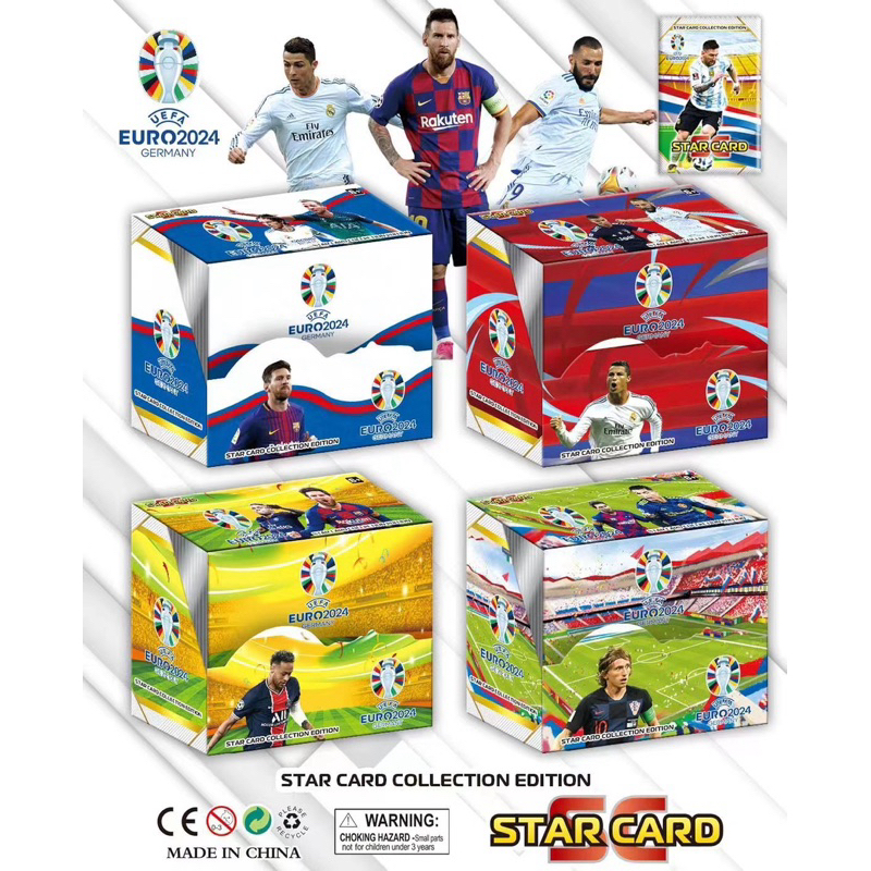 【MJ】Set Of 320 Multi-Color Football Star 40 packs Cards | Shopee Malaysia