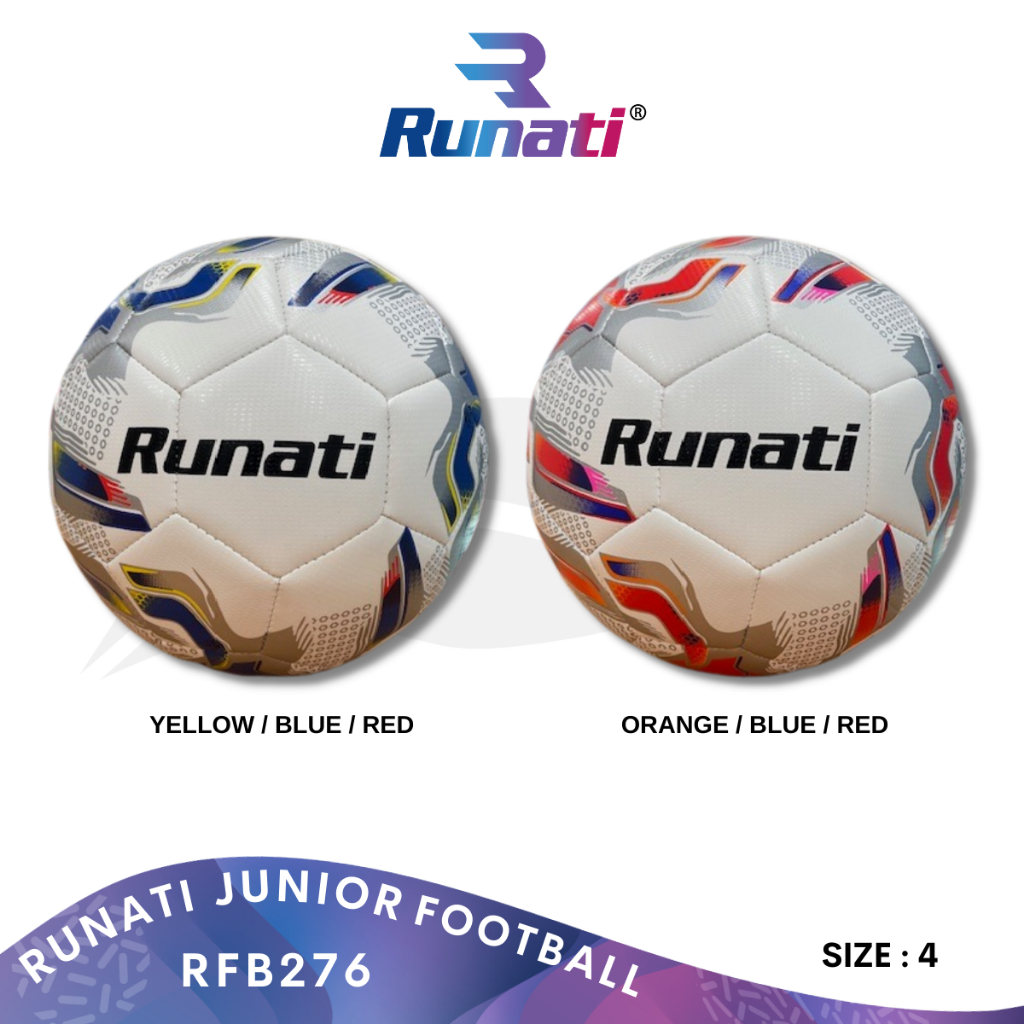 RUNATI Junior Football / Soccer Ball Machine Stitch / Bola Sepak Padang ...