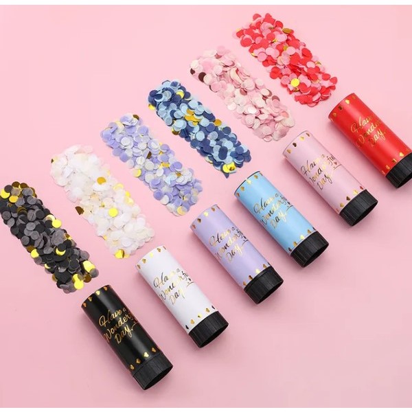 [M'SIA READY STOCK]1pc Colored Party Popper 11cm small size confetti ...