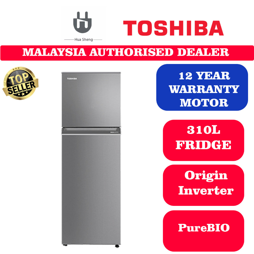 Toshiba Refrigerator (310L) ORIGIN Inverter PureBIO GR-RT320WE-PMY (UK ...