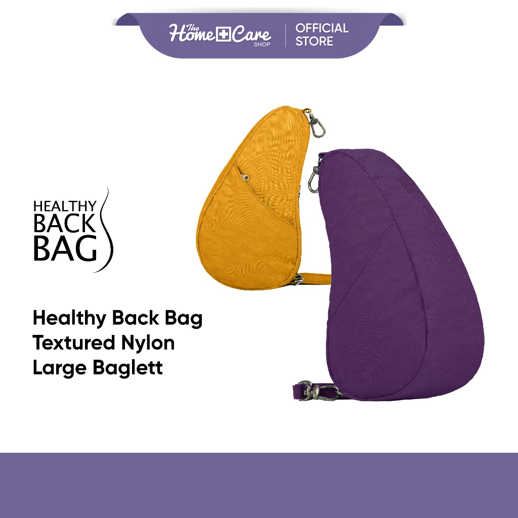 HEALTHY BACK BAG Textured Nylon Large Baglett Shopee Malaysia