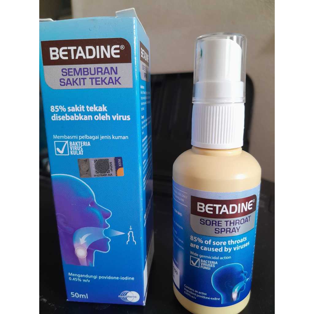 exp12/2024 Betadine Sore Throat Spray 50ml Shopee Malaysia