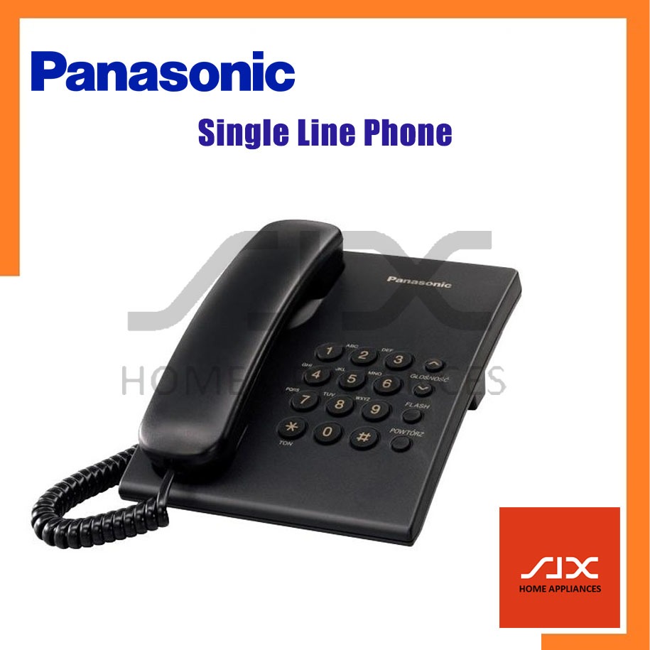 PANASONIC SINGLE LINE PHONE KX-TS500 Black / KX-TS500MLB | Shopee Malaysia