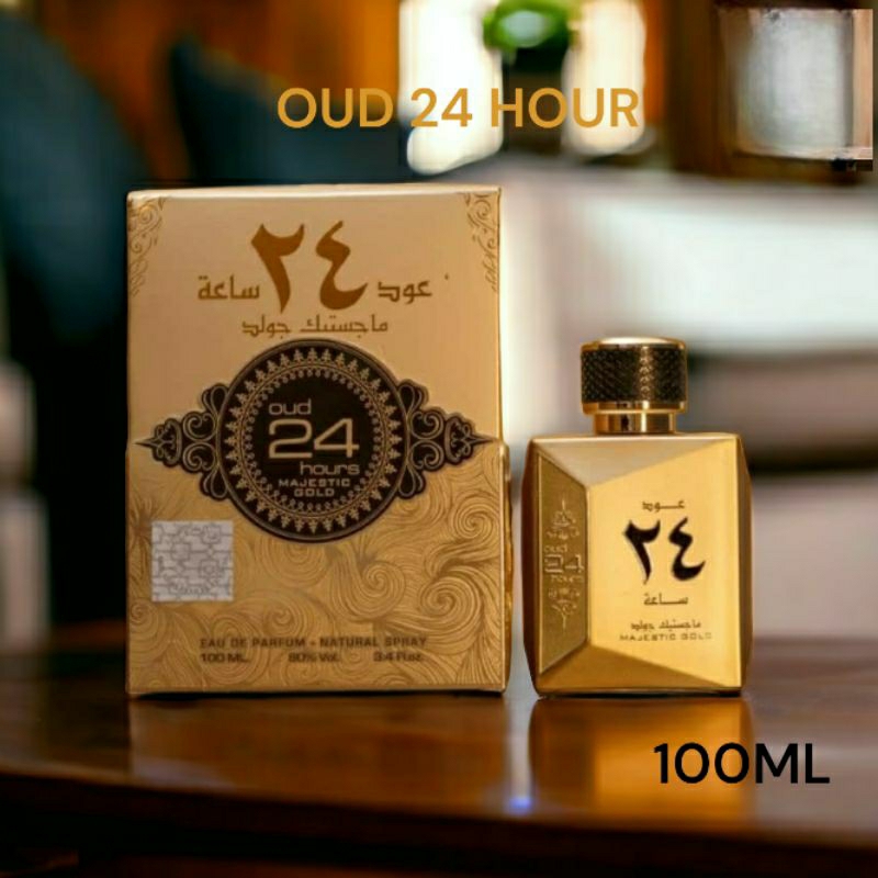 OUD 24 HOUR ~ MAJESTIC GOLD~ORIGINAL PERFUME 100 ML BY ARD AL