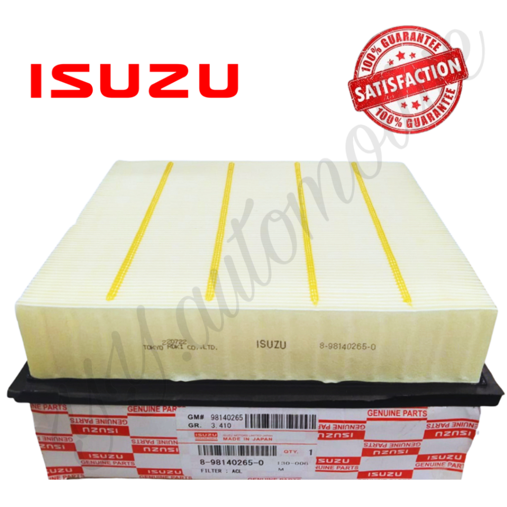 8-98140265-0 AIR FILTER ISUZU D-MAX RT50 RT85 2012-2023 1.9C 2.5C 3.0C ...