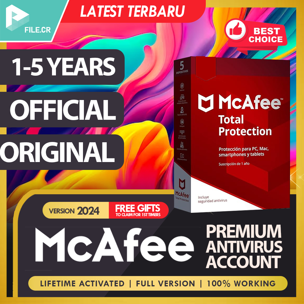 MCAFEE TOTAL PROTECTION 2024 ORIGINAL ANTIVIRUS 💯Genuine License 💯