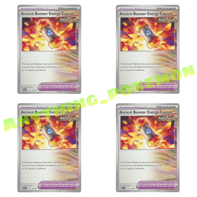 ancient booster energy capsule pokemon card Brute Bonnet You may attach any number of Pokmon Tools to your Pokmon during your turn Ancient Booster Energy Capsule -