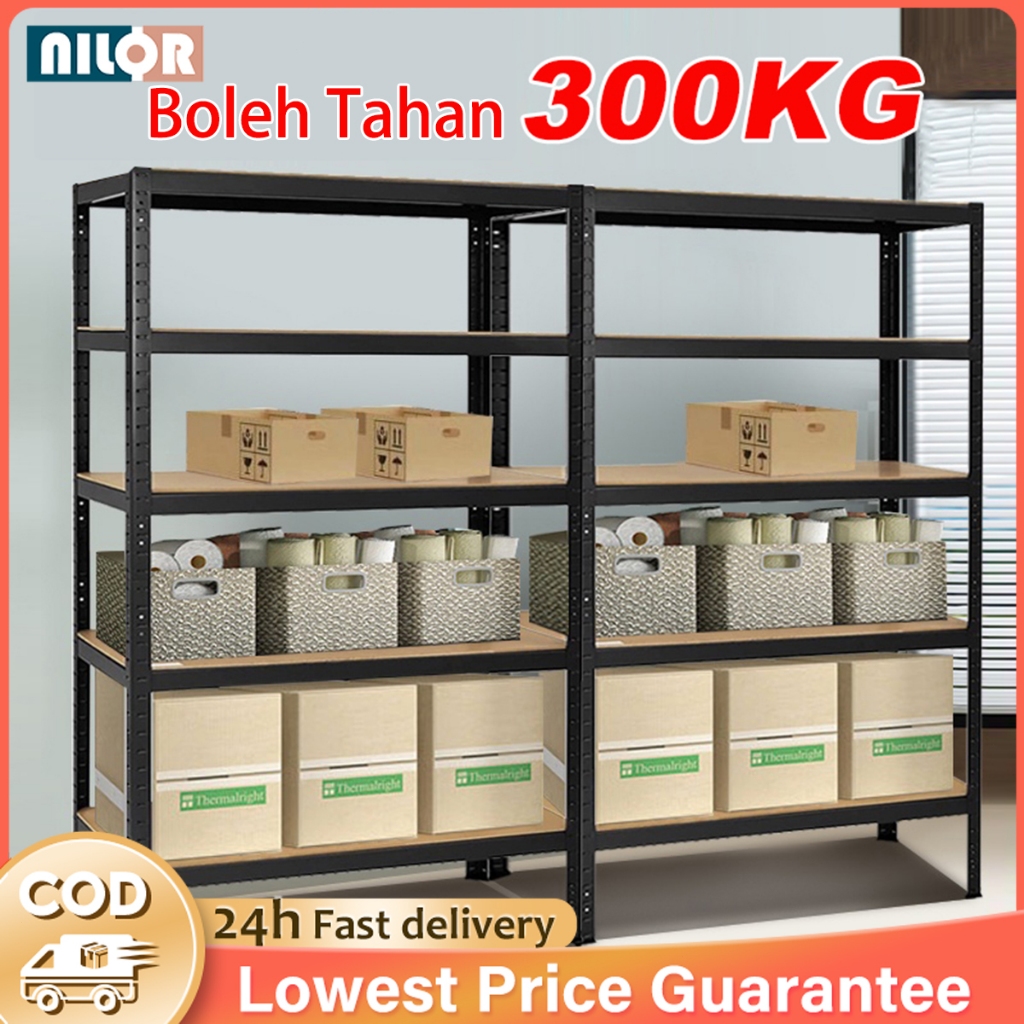 Boltless Rack Shelf Rack Home Kitchen Store Storage Rack Warehouse Rak ...