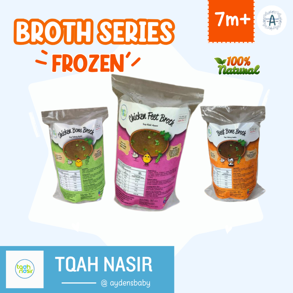BY TQAH NASIR BROTH SERIES 7 MONTH + CHICKEN FEET BROTH | BEEF BONE ...