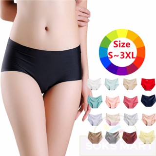 Depi Nylon Panties Women Mid Waist Seamless Underwear Women Clothing (3  Pcs) 1BPT1303