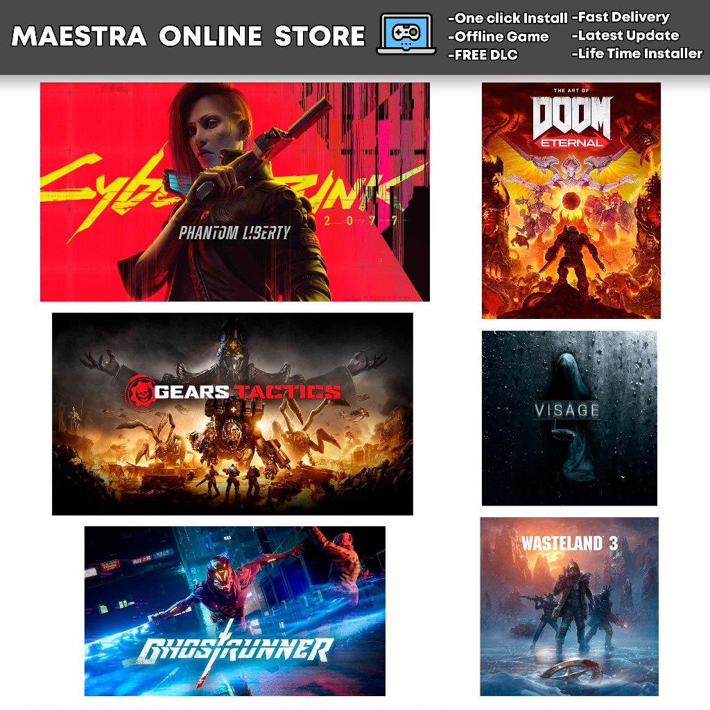 PC GAME 116 Cyberpunk 2077 phantom liberty Doom Eternal Ghost