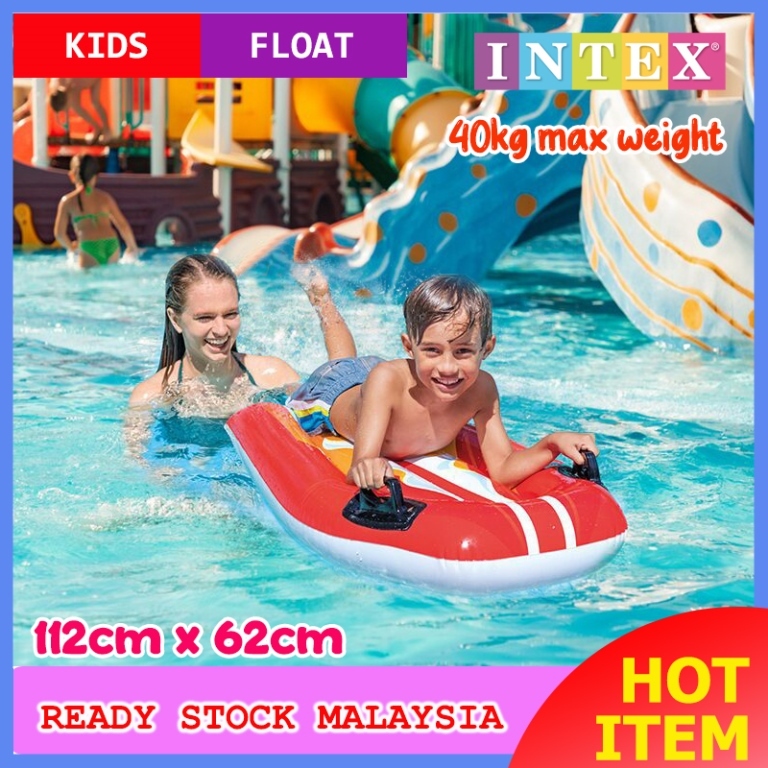 Intex 58165 Joy Rider Floating Bed Children Kids Inflatable Swimming ...